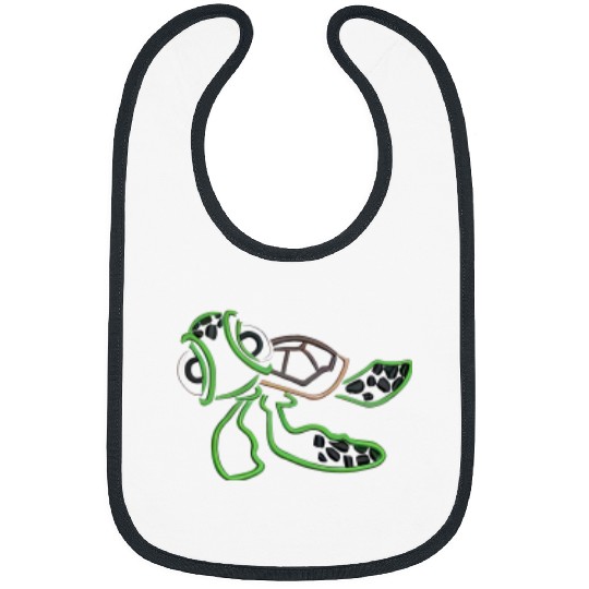 Disney Finding Nemo embroidered Crewneck Crew, Sea Turtle Bibs