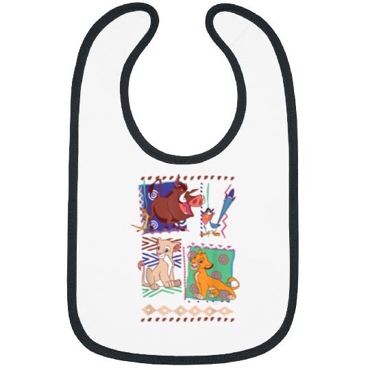 Disney Lion King Simba And Timon Graphic Bibs