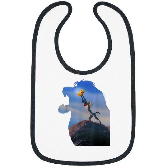 Disney Lion King Rafiki Holding Baby Simba Graphic Bibs