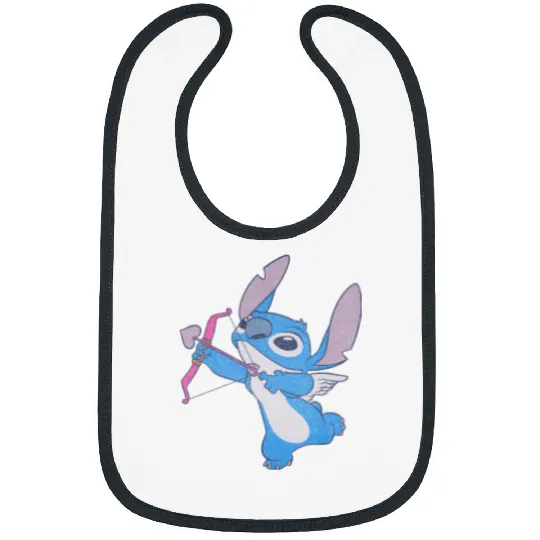 Disney Lilo Stitch Valentine's Day Stitch Cupid Bibs