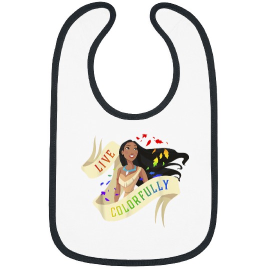 Disney Pocahontas Rainbow Live Colorfully Portrait Bibs
