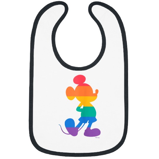 Disney Mickey Mouse Pride Classic Pose Rainbow Icon Fill Bibs