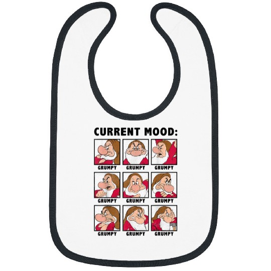 Disney Snow White Current Mood Always Grumpy Graph Bibs