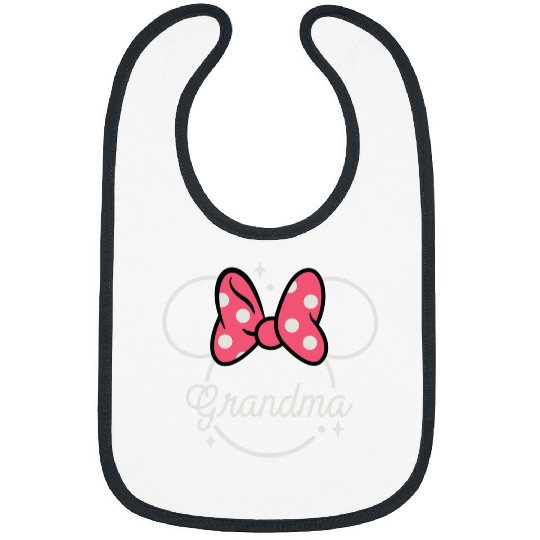 Disney Minnie Mouse Grandma Head Icon Magic Mothers Day Bibs