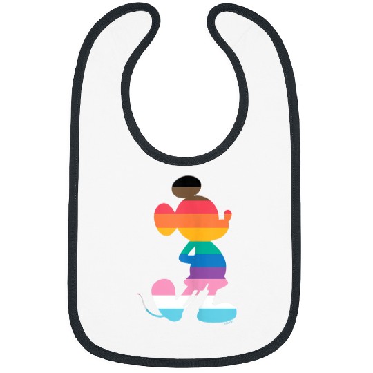 Disney Mickey Mouse Pride Inclusive Pose Rainbow Icon Fill Bibs