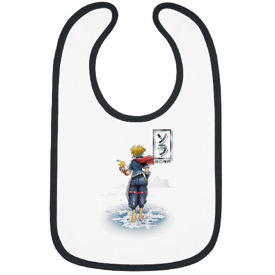 Disney Kingdom Hearts Sora Walking On Water Big Chest Poster Bibs