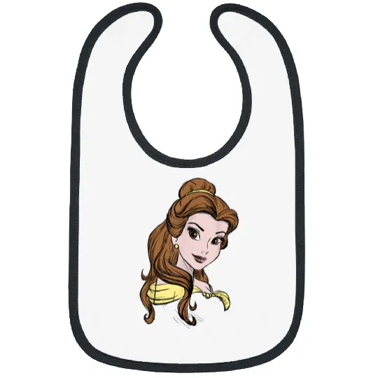 Disney Beauty & The Beast Belle Ballgown Portrai Bibs