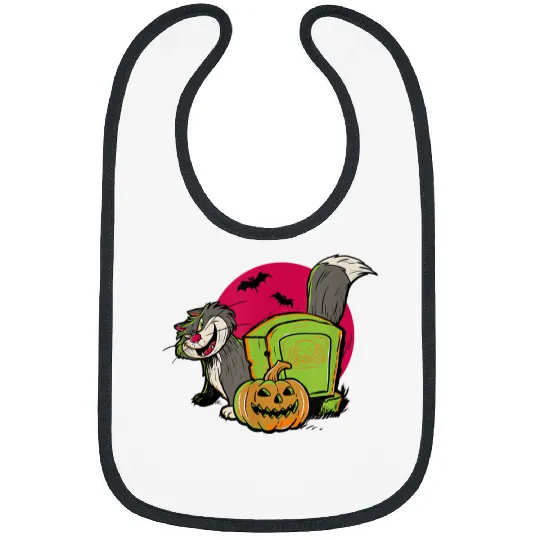 Disney 100 cinderellas Halloween Lucifer The Cat Graveyard Bibs