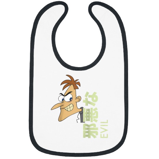 Disneys Phineas And Ferb Dr Doofenshmirtz Evil Kanji Logo Bibs