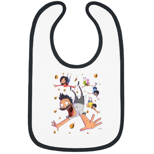 Bobs Burgers Comic Art Family Falling Bibs