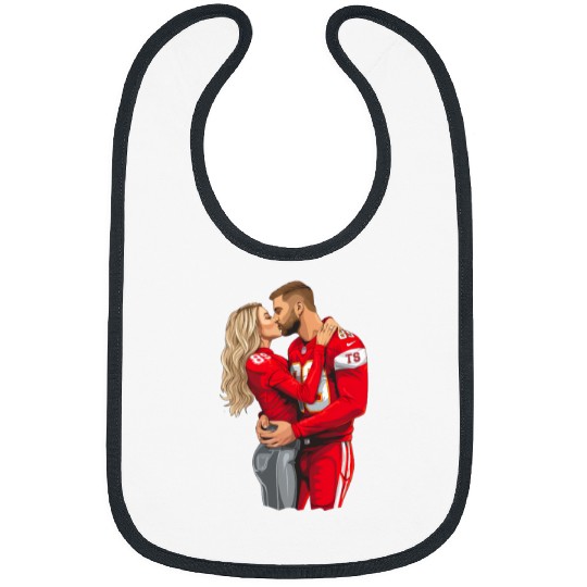 taylorr Swift and Travis Kelce (2) Bibs
