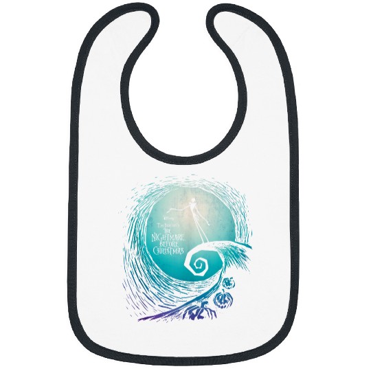 disneys Nightmare Before Christmas Jack Movie Logo Bibs