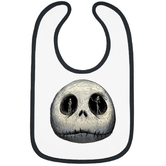 disneys The Nightmare Before Christmas Sally And Jack Face Bibs