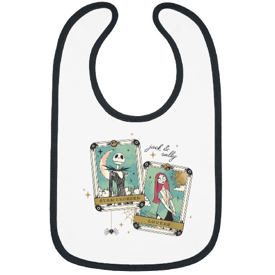 disneys The Nightmare Before Christmas Jack And Sally Tarot Bibs