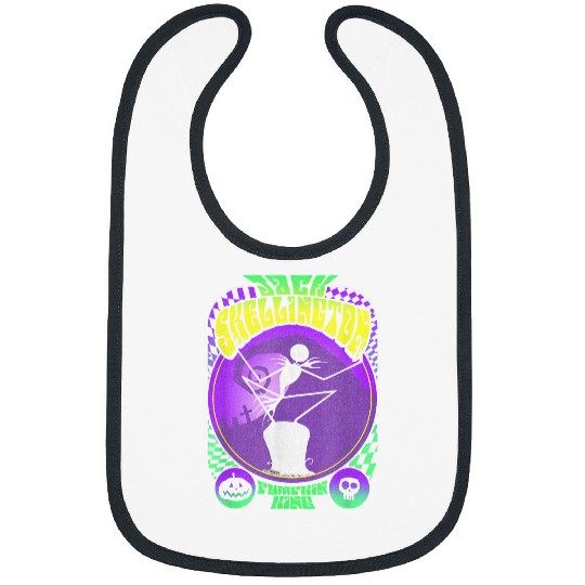 disneys Nightmare Before Christmas Retro Jack Skellington Bibs