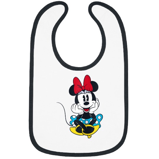 disneys Smiling Minnie Mouse Raglan Bibs