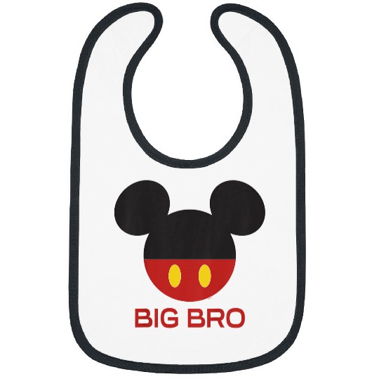 Disney Mickey Mouse Red Shorts Icon Big Bro Brother Family Gifts Trends Bibs