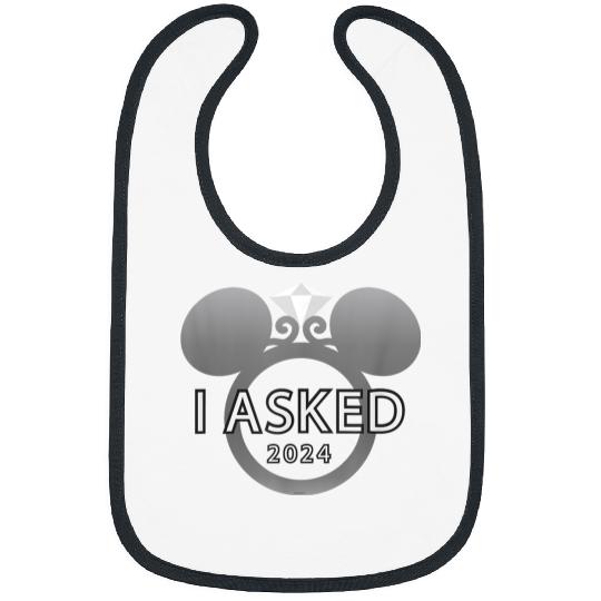 disneys I Asked 2024 Engagement Ring Proposal Mickey Bibs