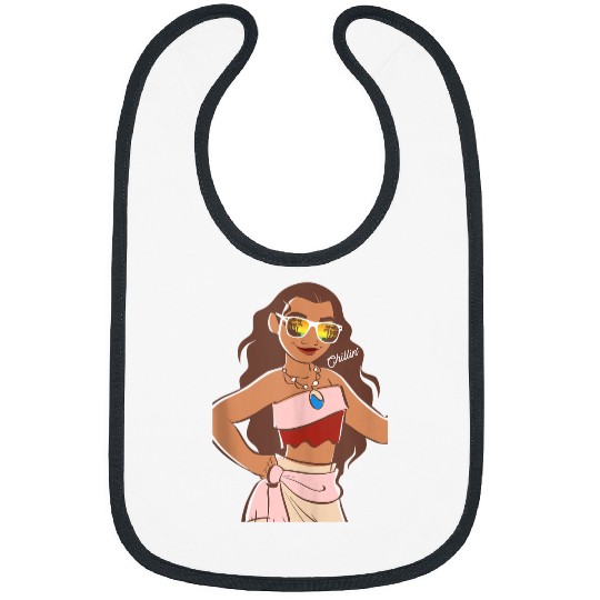  Disney Moana Cool Chillin On The Island Big Chest Portrait Gift Bibs
