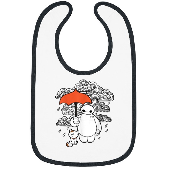 Disney Big Hero 6 Baymax Patterned Rain Clouds P Bibs