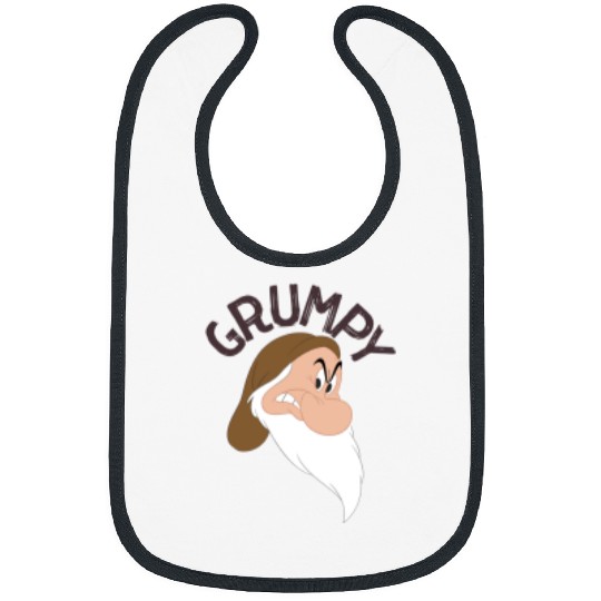 Disney Snow White The Seven Dwarfs Grumpy Face Bibs