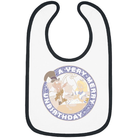 Disney Alice In Wonderland Mad Hatter Un-Birthday Bibs