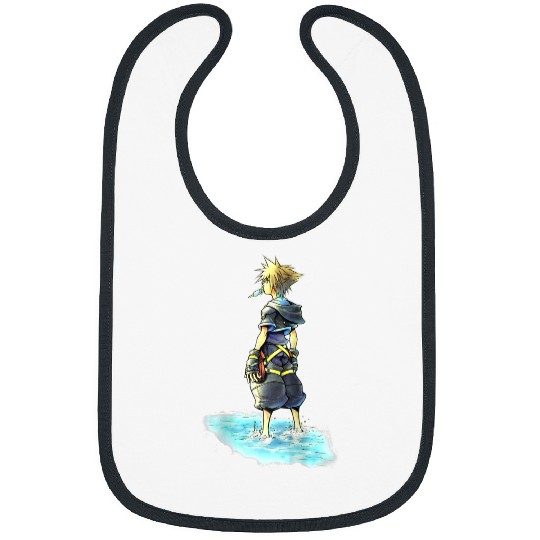 Disneys Kingdom Hearts Sora Sea Salt Ice Cream Sketch Bibs