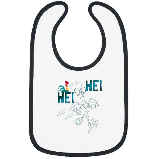 Disney Moana Hei Hei Outline Bibs