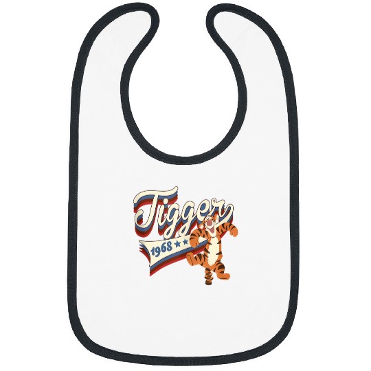 Disney Winnie the Pooh Americana Tigger Collegiate 1968 Bibs