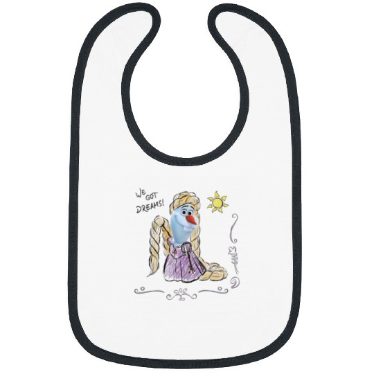 Disney Olaf Presents Rapunzel Costume Sketch Bibs