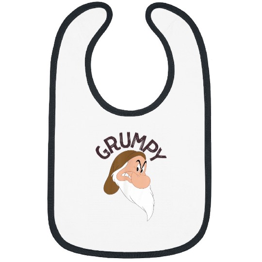Disney Snow White The Seven Dwarfs Grumpy Face Bibs