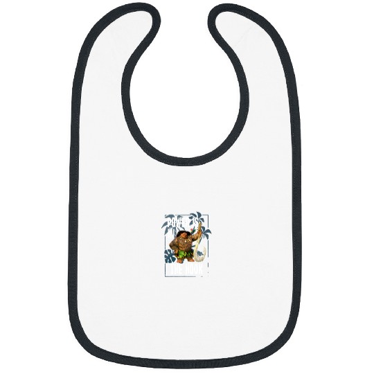 Disney Moana Maui Power Is In The Hook Portrait Bibs
