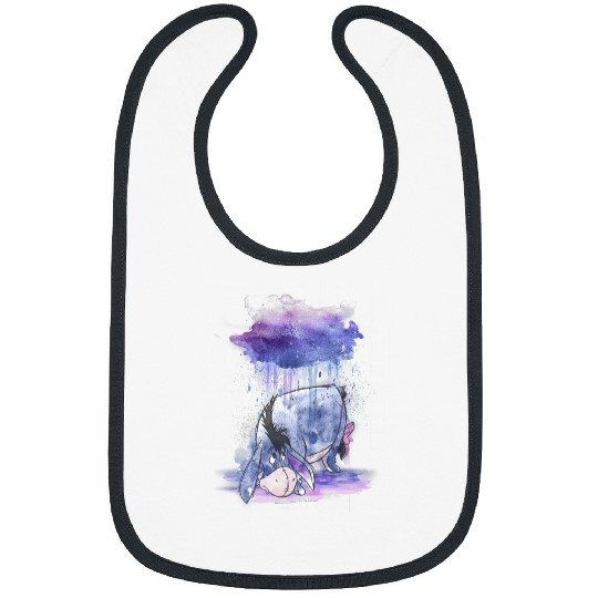 Disney Winnie The Pooh Eeyore Watercolor Rain Cloud Bibs