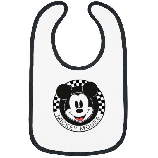 Disney Mickey And Friends Mickey Mouse Checkerboard Circle Short Sleeve  For unisex-child Bibs