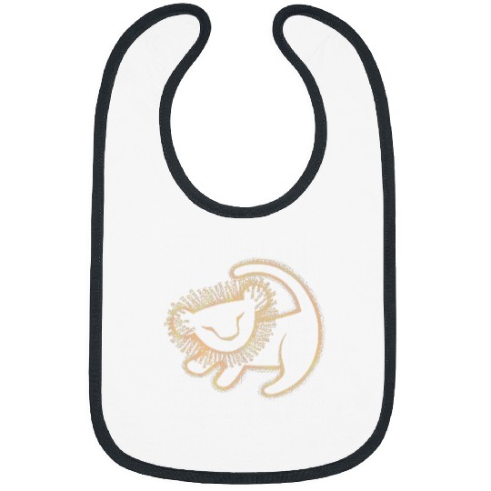Disney Lion King Simba Gold Cave Painting Graphic Bibs
