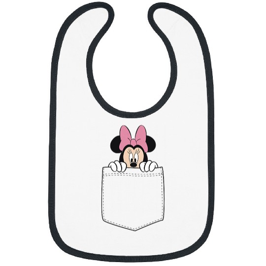 Black Disney Minnie Mouse Classic Fit  - Crew Neck Bibs