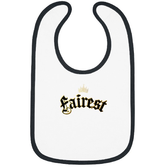Disney Descendants Fairest Crown Text Logo Bibs