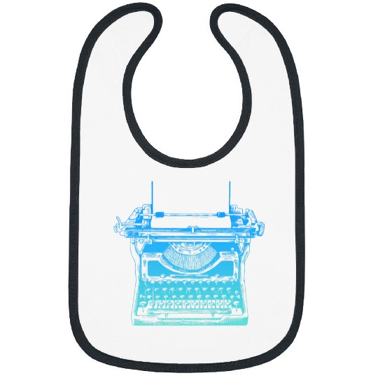 Typewriter Writer Author Book Novel Writing Bibs