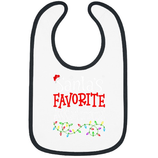 Santas Favorite Assistant Principal Christmas School Worker Bibs