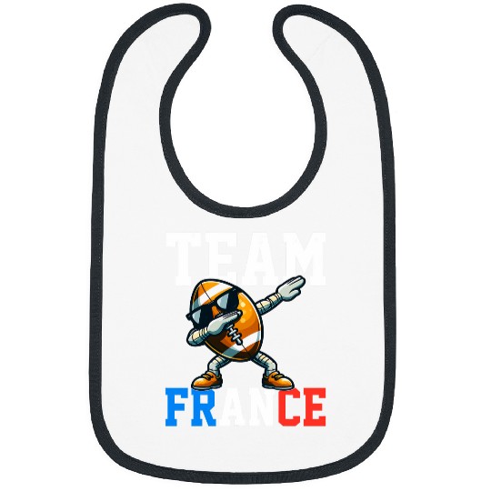 Animated Kids Dab American Football Rugby Ball Bibs