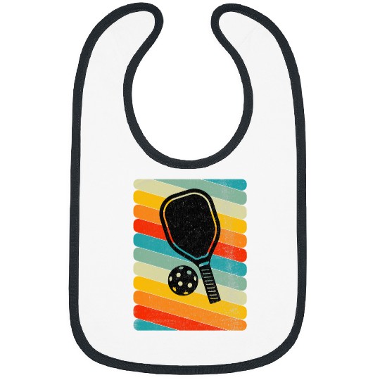 70s Retro Pickleball Paddleball Sport Mom Dad Retirement Bibs