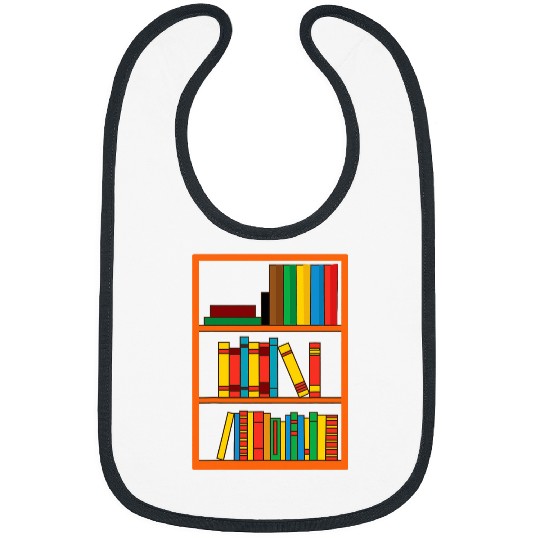 Funny Book Reading Librarian Gift Men Women Cool Bookshelves 6 Bibs