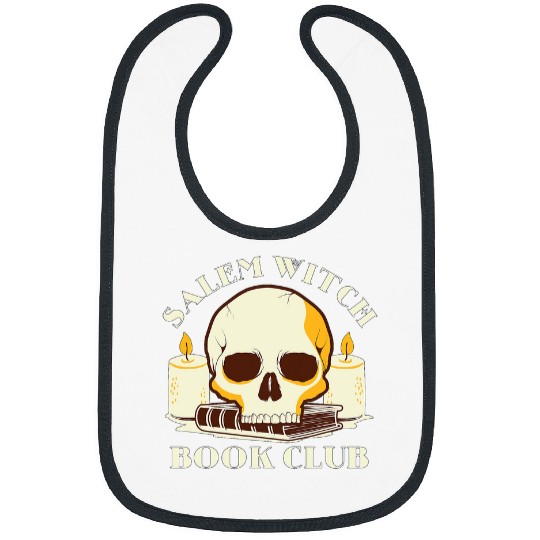 Funny Halloween Salem Witch Book Club Bibs