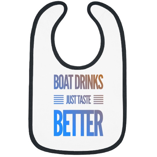 Funny Boat Drinks Day Drinking Bibs
