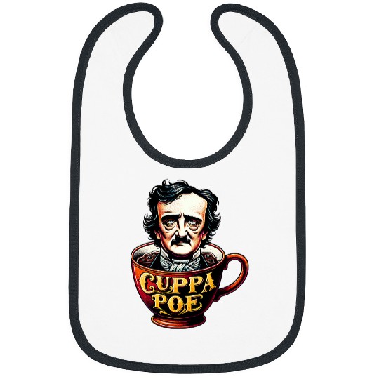 Edgar Allan Poe Cuppa Poe for Coffee and Tea Lovers 2 Bibs