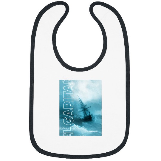 El Capitan Sailing Boat Navy Yacht Captain Sailor Bibs