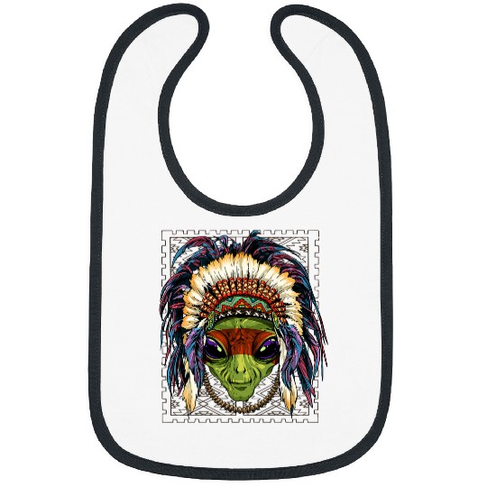 Aliens Native Indian Alien Native American Indian Alien Lovers 456 Bibs