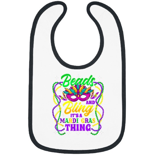 Beads And Bling Its A Mardi Gras Thing New Orleans Party Bibs