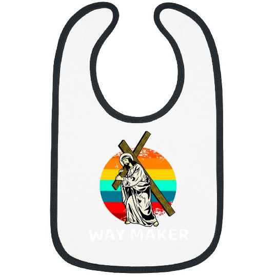 Way Maker Miracle Worker Promise Keeper Christian Easter Bibs