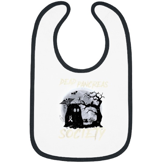 Diabetic Disease diabetess Deads pancreas society diabetess awareness halloween ghosts t253 Bibs
